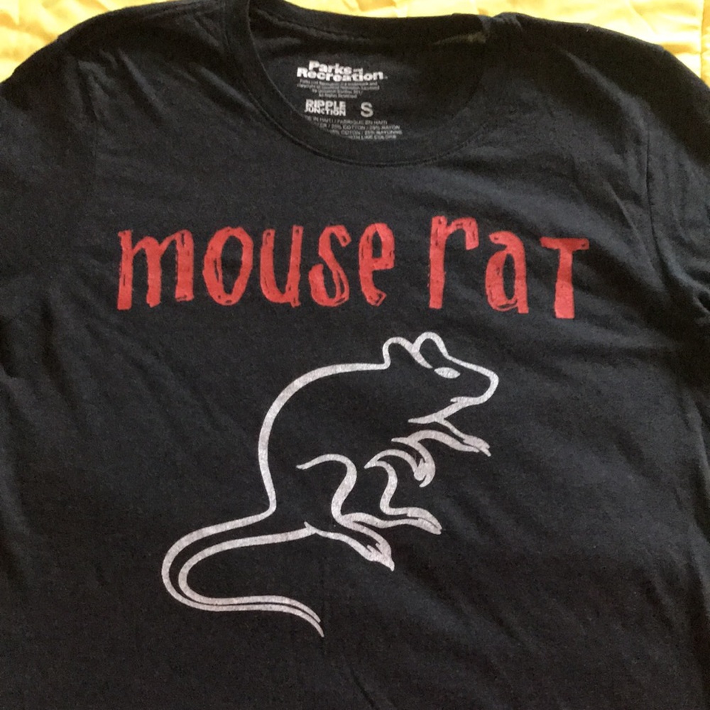 Parks and Recreation Mouse Rat Size Small T-Shirt